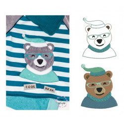 Stickdatei - Hipster Winterbär